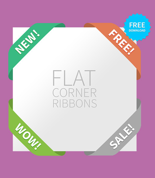 Flat Corner Ribbons