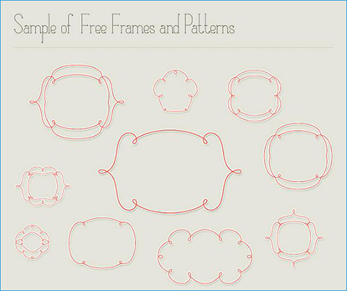 Matilde Frames & Free Font Pack