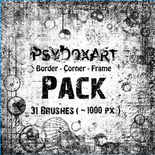 Border, Corner, Frame Brush Pack