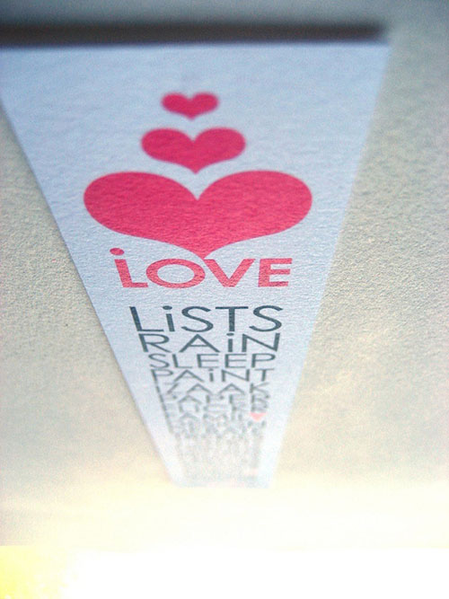 Valentine Bookmark