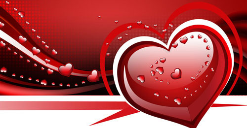 How To Create Waved Valentine Background With Hearts