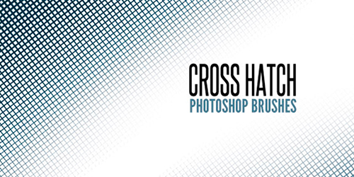 Free Cross Hatch Photoshop Brush Set