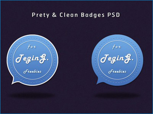 Pretty and Clean Badges
