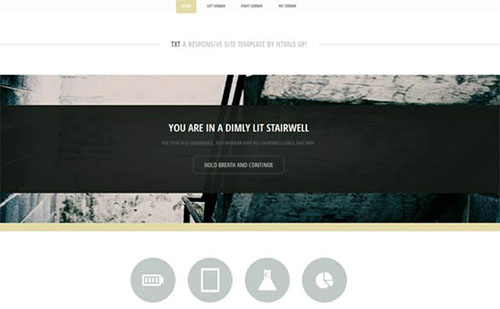 TXT A responsive site template