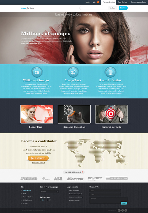 template-for-photo-selling - best Free Photoshop Templates