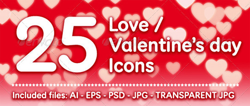 Valentine's Day Photoshop Resources: Free Icons